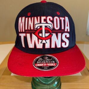 American Needle Cooperstown Collection Minnesota Twins Snapback Baseball Cap